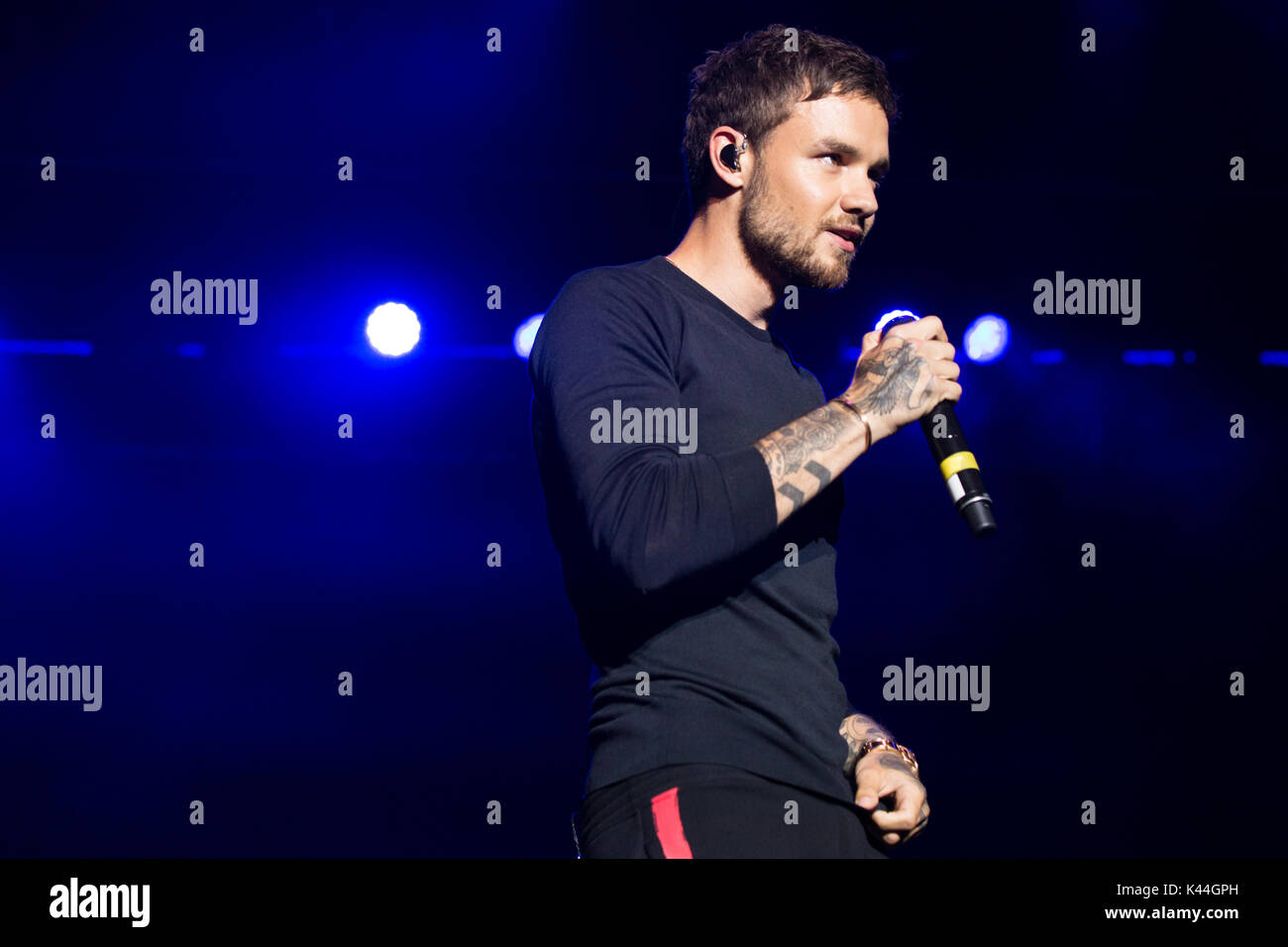 Vancouver, Kanada. 03 Sep, 2017. Vancouver, Kanada. 3. Sep 2017. Englischer Sänger Liam Payne von einer Richtung Ruhm durchführen am iHeartRadio Beach Ball an der PNE Amphitheater in Vancouver, BC, Kanada. Credit: Jamie Taylor/Alamy Leben Nachrichten. Stockfoto