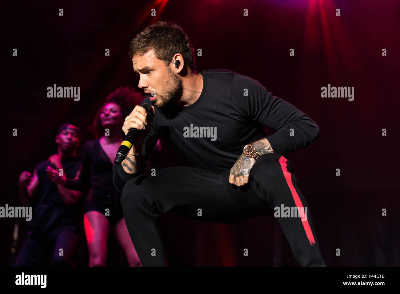 Vancouver, Kanada. 03 Sep, 2017. Vancouver, Kanada. 3. Sep 2017. Englischer Sänger Liam Payne von einer Richtung Ruhm durchführen am iHeartRadio Beach Ball an der PNE Amphitheater in Vancouver, BC, Kanada. Credit: Jamie Taylor/Alamy Leben Nachrichten. Stockfoto