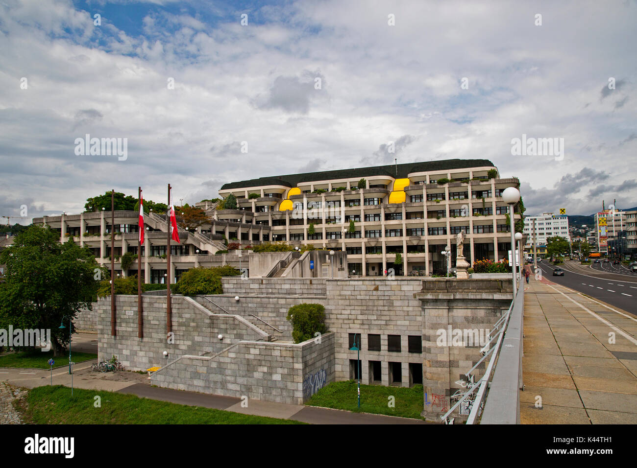 Das neue Rathaus - Neues Rathaus - Linz - Österreich Stockfotografie ...