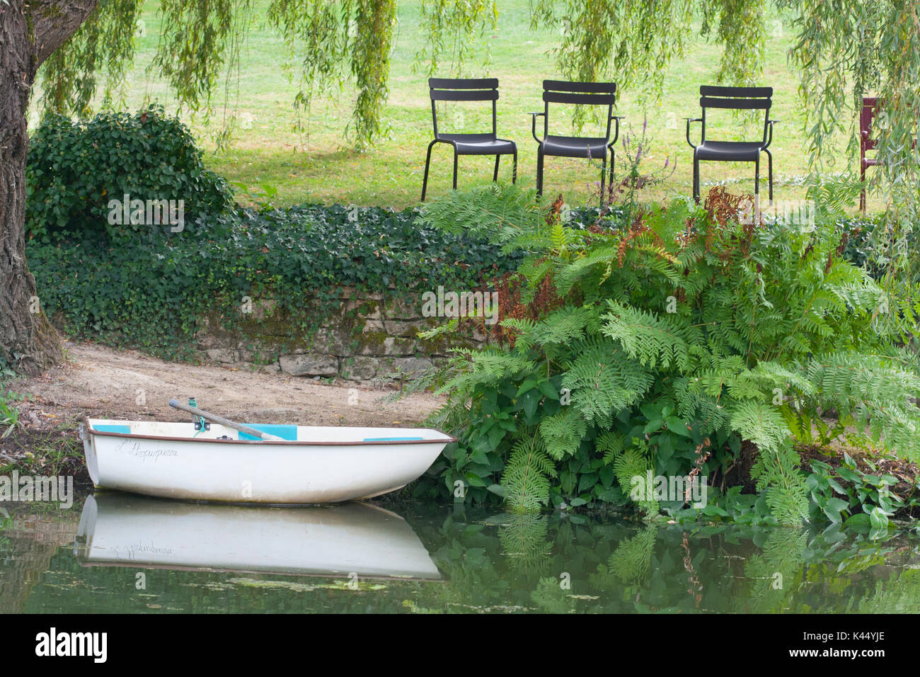 Wasser Gärten von Latour-Marliac berühmt für den Anbau von Seerosen Stockfoto