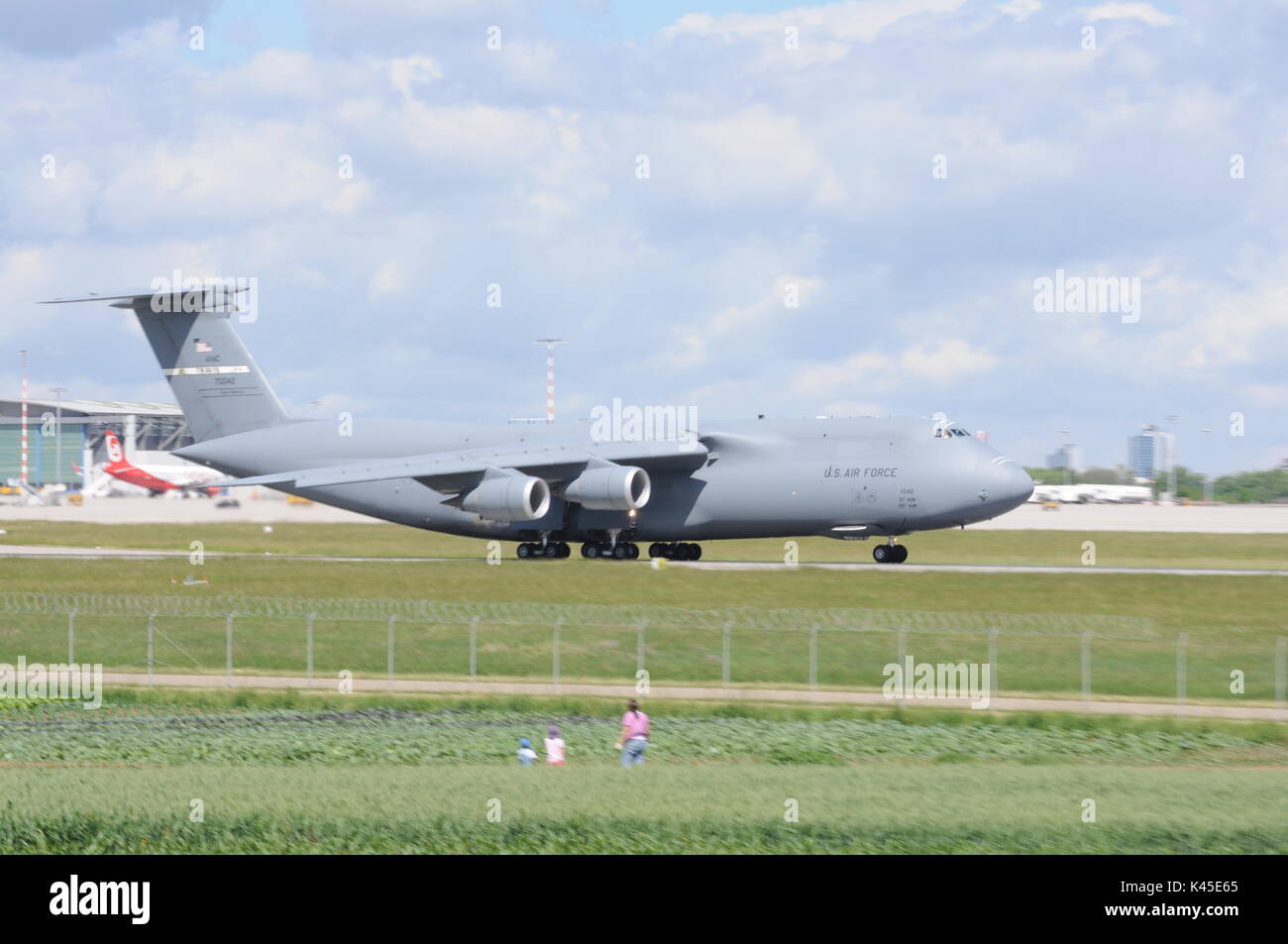 USAF C5 Galaxy Miltary Stockfoto