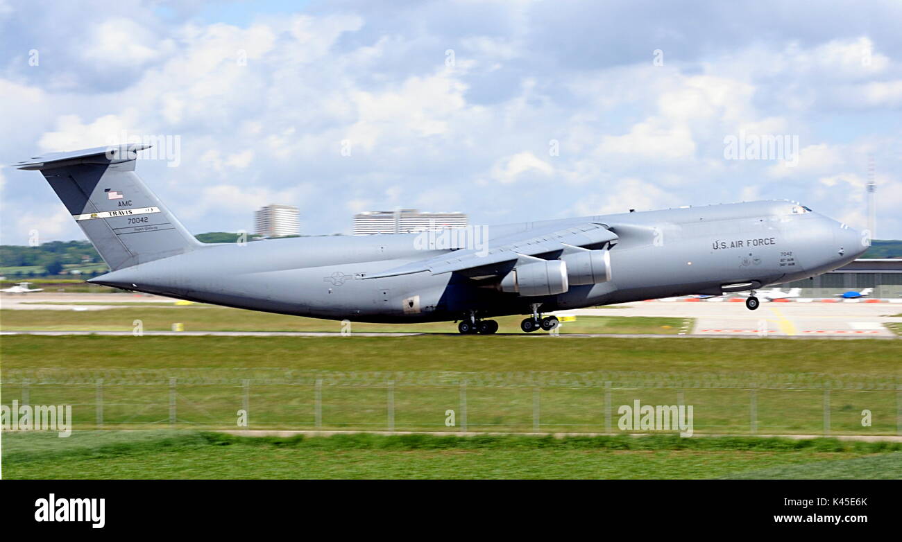 Die amerikanische LUFTWAFFE Flugzeuge der US Air Force Stockfoto