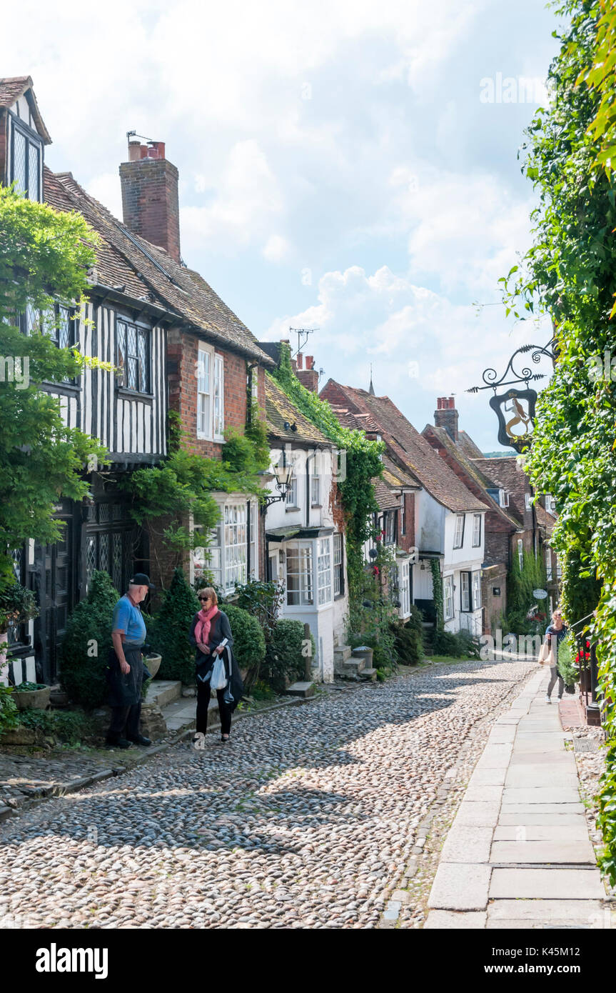 Meerjungfrau-Straße in Rye, East Sussex Stockfoto