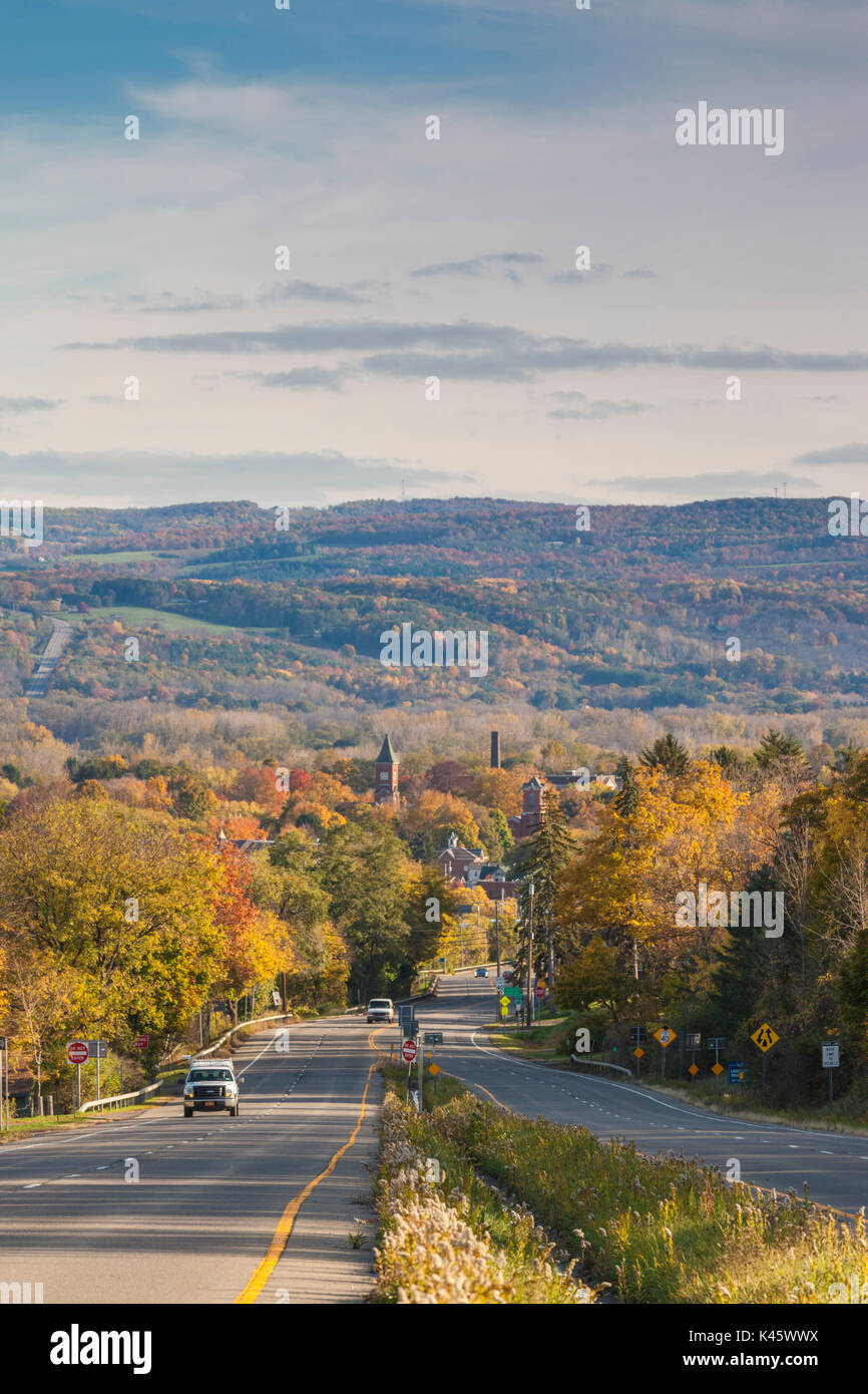 USA, New York, Finger Lakes Region, Watkins Glen, Rt 14, Herbst Stockfoto
