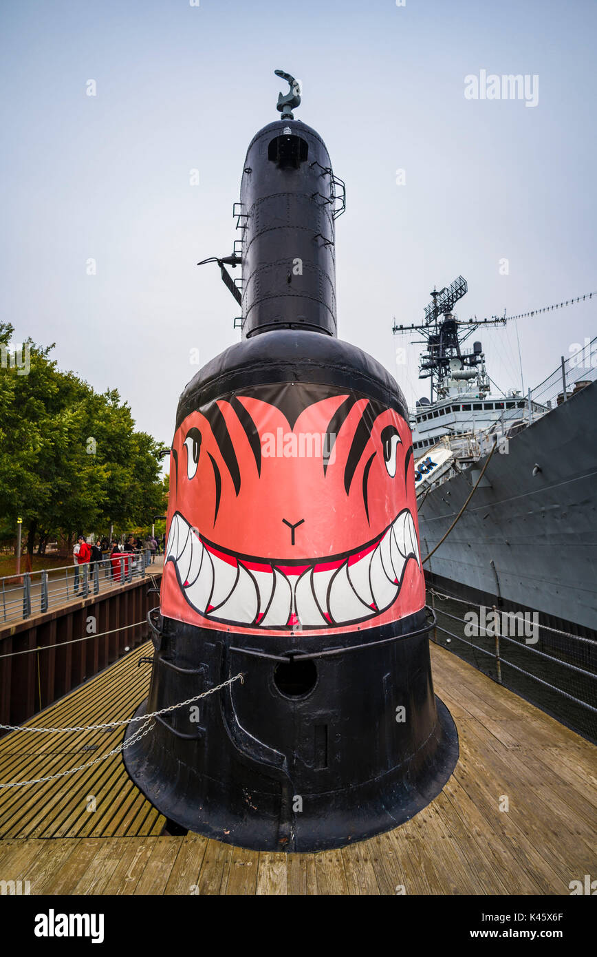 USA, New York, New York, Buffalo, Buffalo und Erie Couny Military Park, USS Coaker, WW2 U-Boot Stockfoto