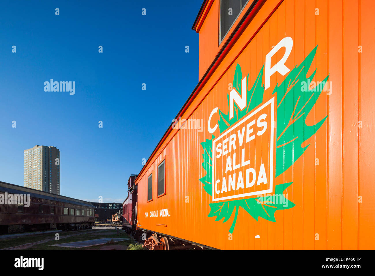 Kanada, Ontario, Toronto, Toronto Harbourfront, Railway Museum Stockfoto