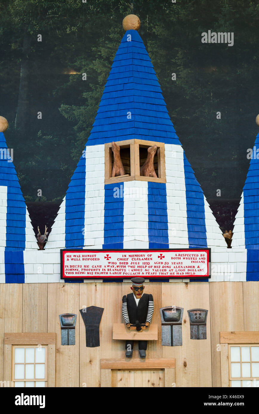 Kanada, Quebec, Hull-Gatineau, kanadischen Museum der Zivilisation, erste Nationen Gebäude Stockfoto