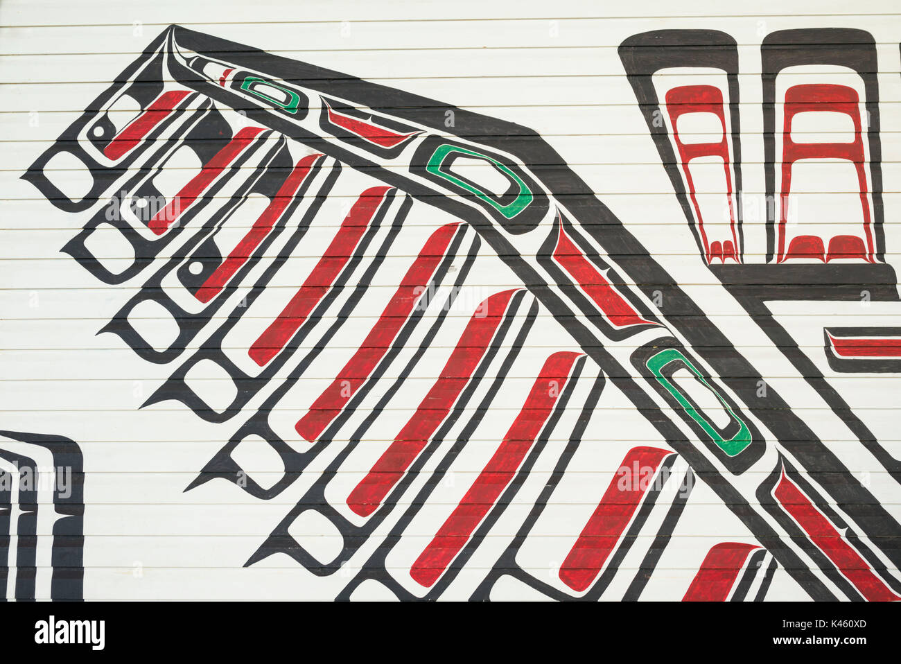Kanada, Quebec, Hull-Gatineau, kanadischen Museum der Zivilisation, erste Nationen Gebäude Stockfoto