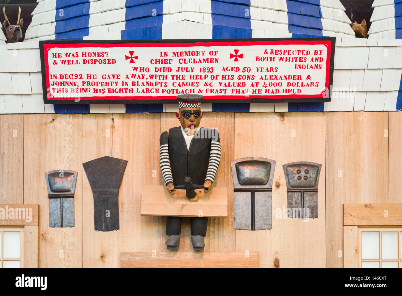 Kanada, Quebec, Hull-Gatineau, kanadischen Museum der Zivilisation, erste Nationen Gebäude Stockfoto