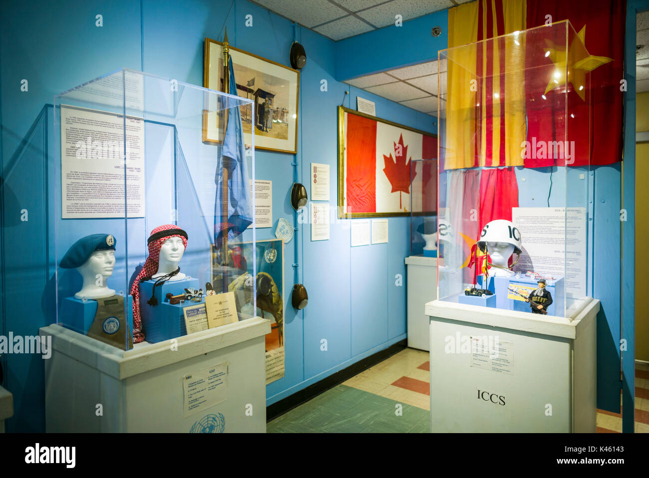 Kanada, Ontario, Karpfen, die diefenbunker, Kanadische Museum zum Kalten Krieg in unterirdische Bunker, die Vereinten Nationen aufweisen Stockfoto