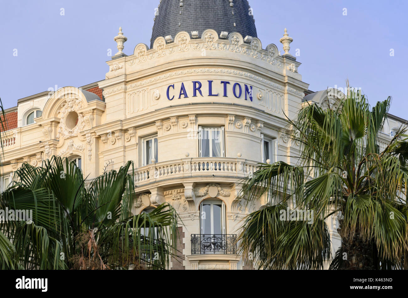 Carlton Hotel, Cannes, Frankreich Stockfoto