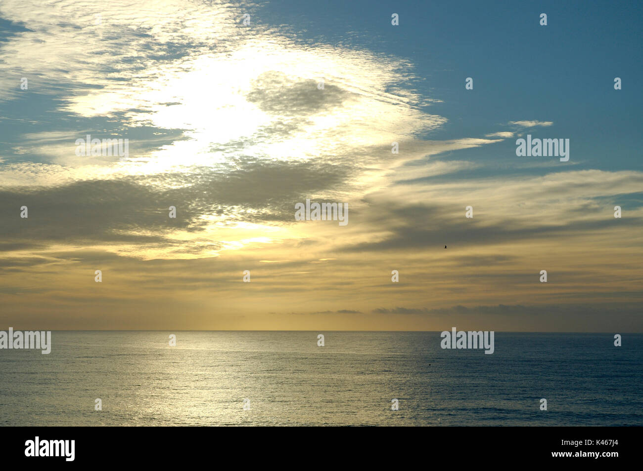 Das Meer bei Sonnenuntergang. Évora, Alentejo Stockfoto