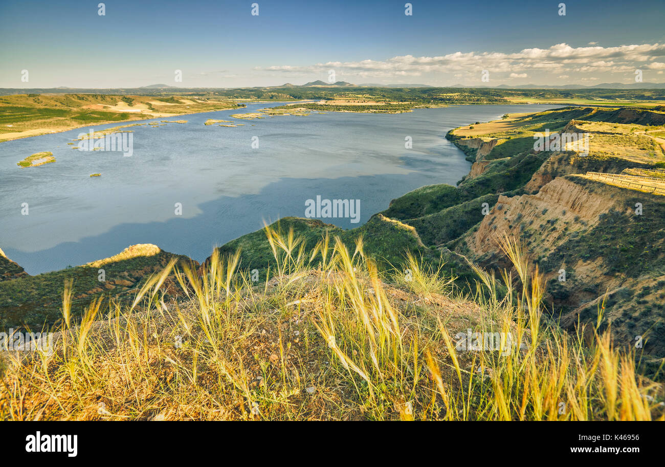 Barrancas de Burujon Burujon (Schluchten), Gullied-Landschaft. Toledo. Die Region Kastilien-La Mancha. Spanien Stockfoto