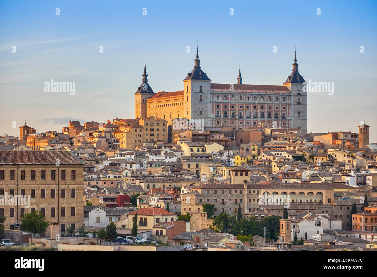 Alcazar von Toledo. Toledo. Die Region Kastilien-La Mancha. Spanien Stockfoto