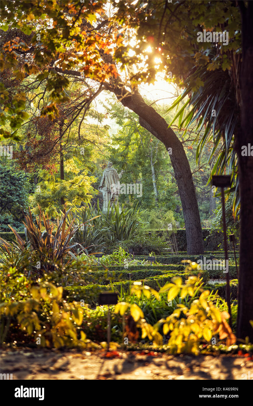 Autumn at the Royal Botanical Garden. Madrid. Spain. Stockfoto
