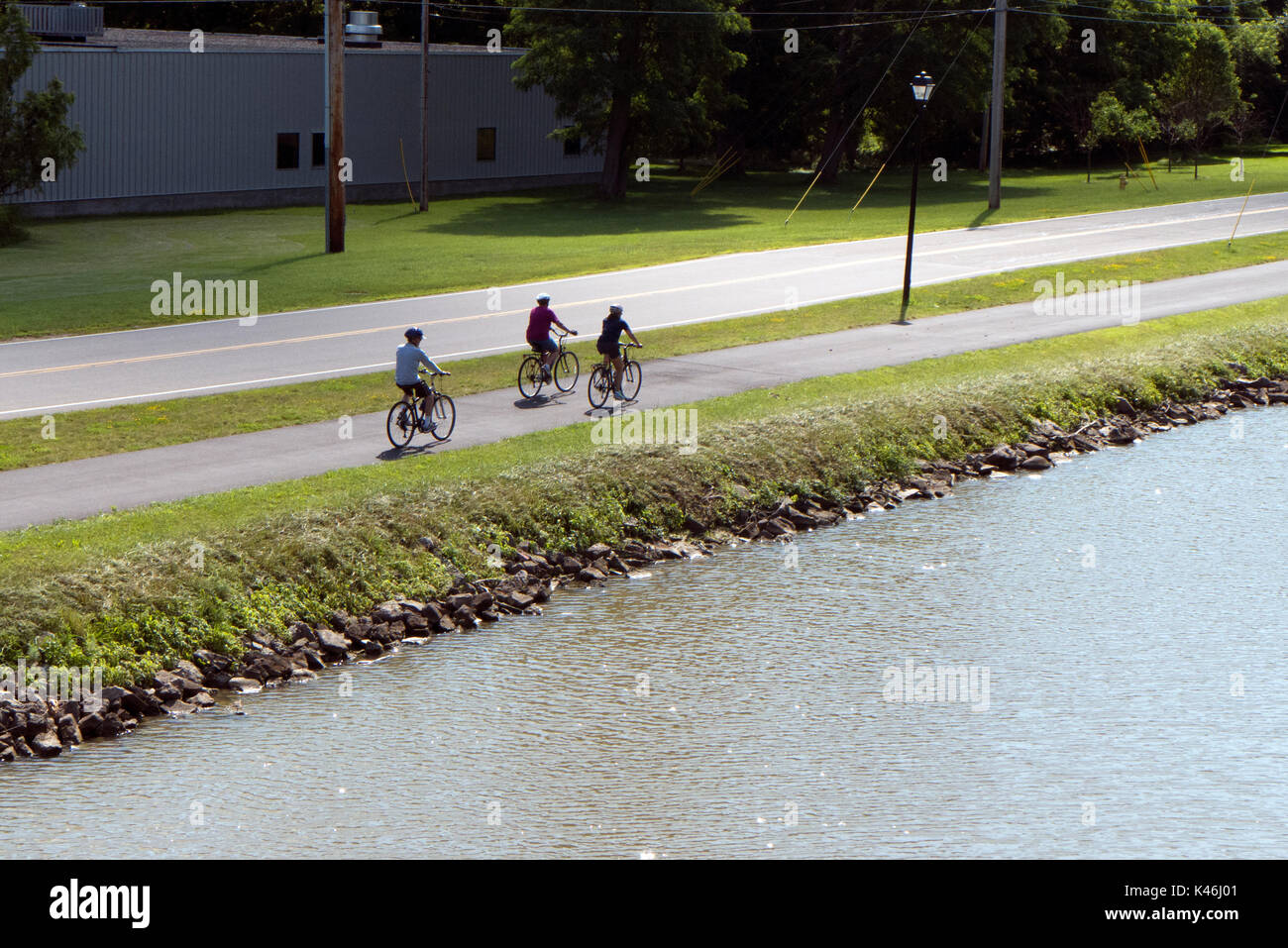 Erie-Kanal, Fairport NY USA. Stockfoto