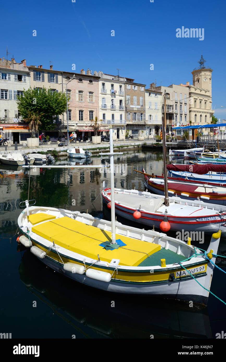 Fischerboote im Hafen oder Hafen in La Ciotat, Provence Frankreich Stockfoto