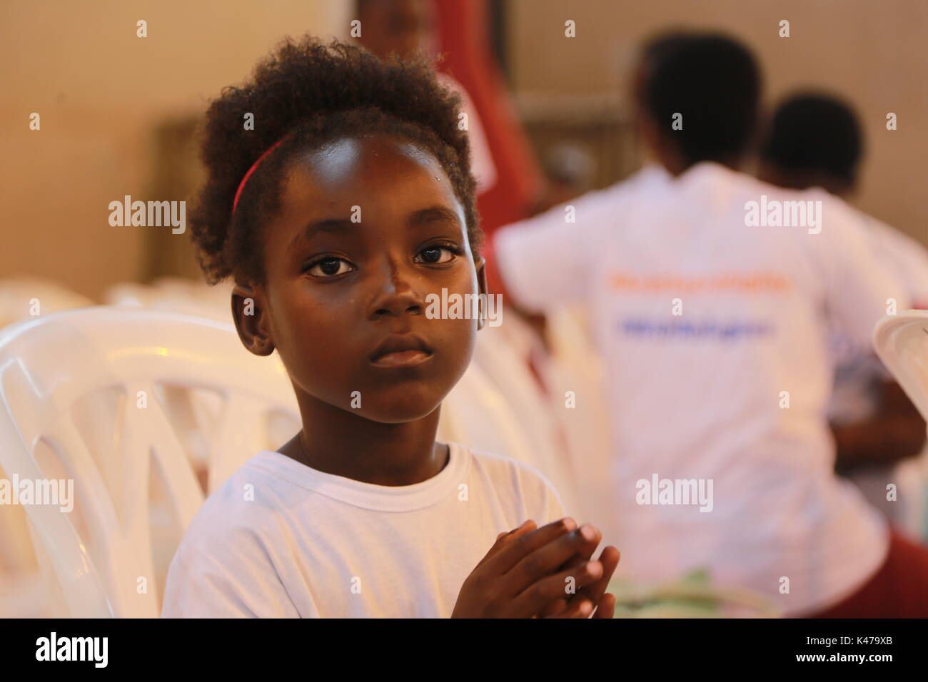 Elfenbein-küste Flüchtlinge feier tag Stockfoto