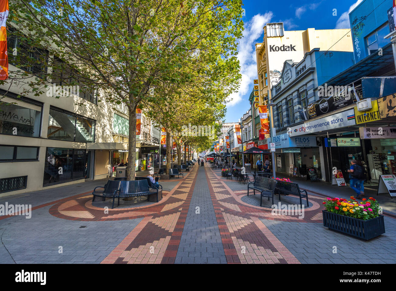 Hobart, Australien: Fußgänger Elizabeth Street Mall in der Stadt Stockfoto
