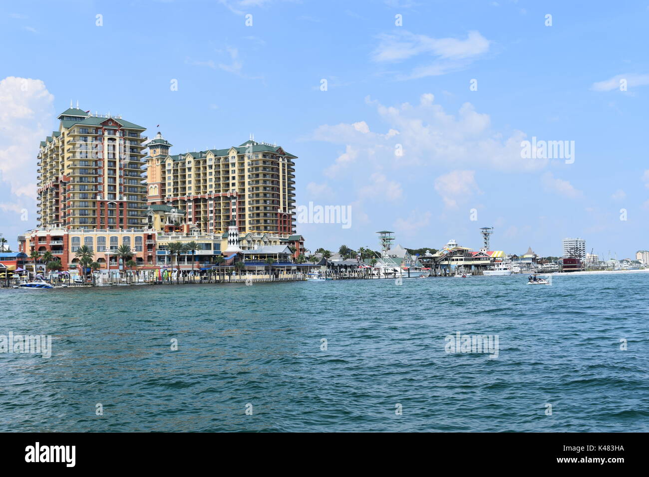 Harborwalk Destin Florida Stockfoto