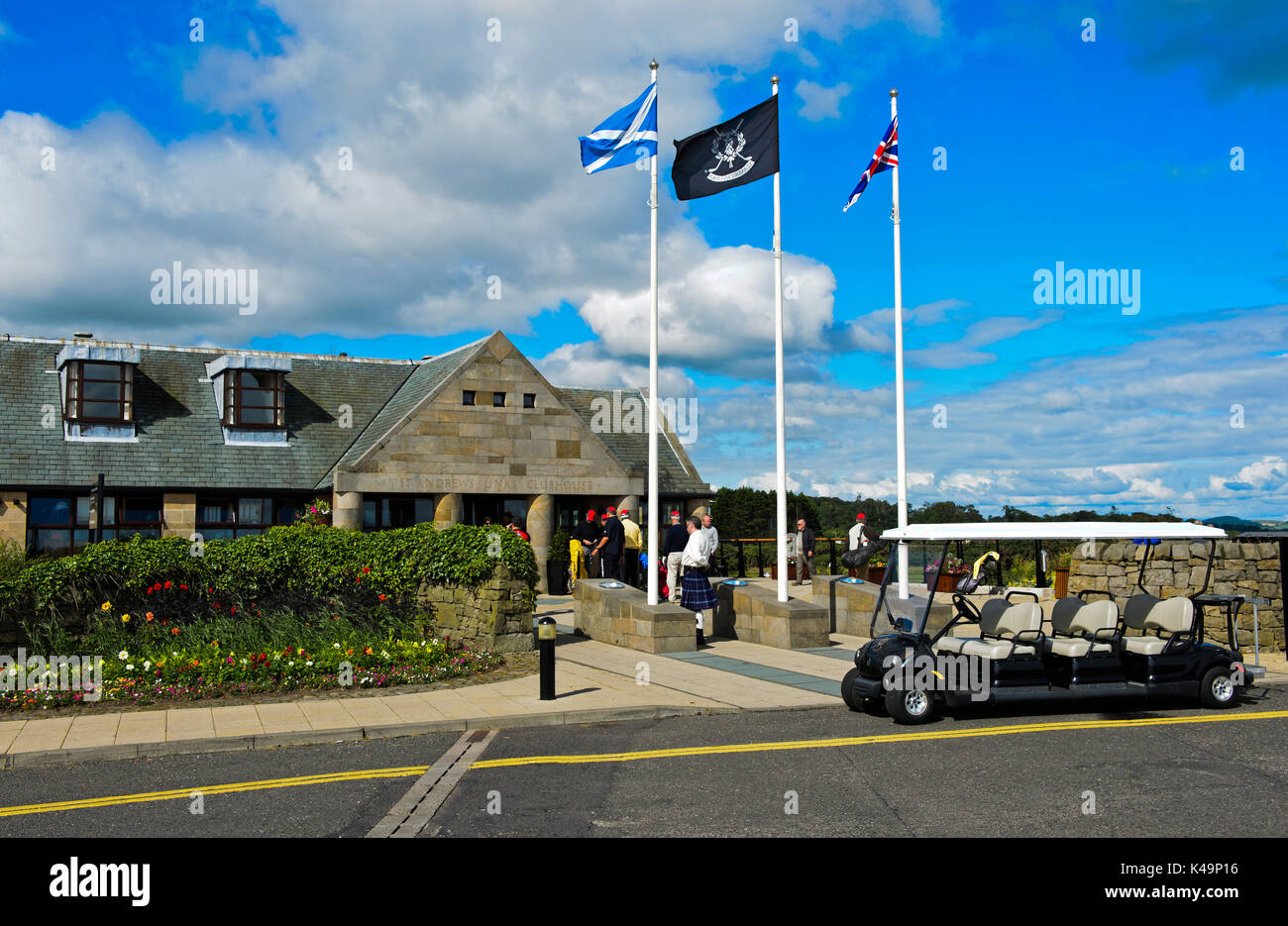 St Andrews Links Club House, Golf Course St Andrews Links, St Andrews, Fife, Schottland, Großbritannien Stockfoto