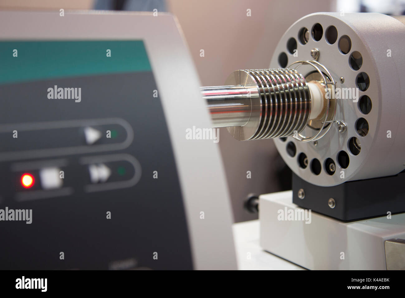 Die thermische Expansion Dilatometer, Nahaufnahme Stockfoto