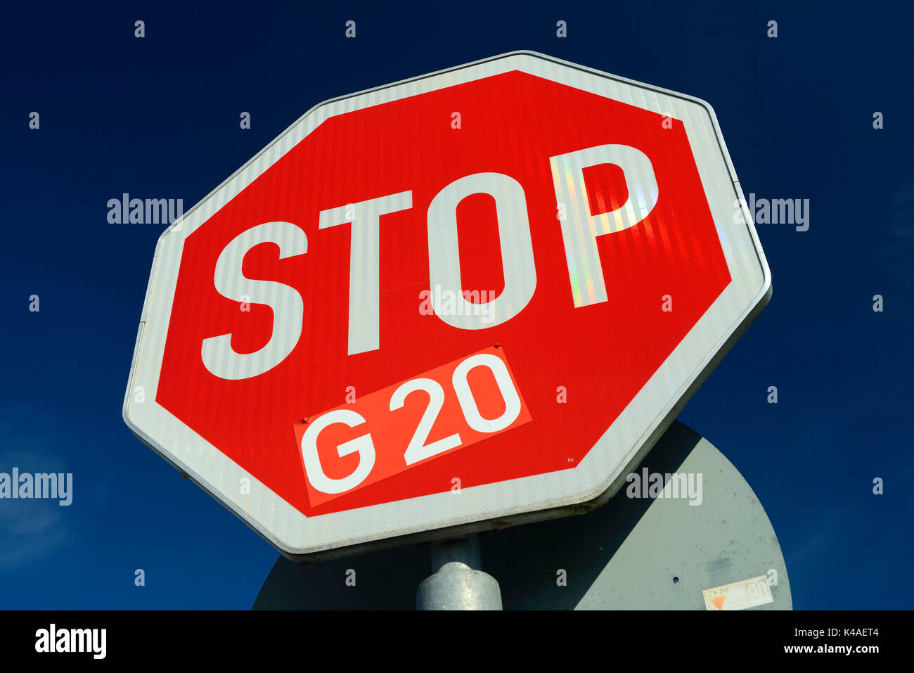 G20-Gipfel protestieren in Hamburg, Deutschland Stockfoto