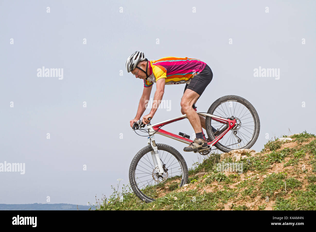 Die Halbinsel Kamenjak in Istrien ist ein Paradies für Mountainbiker und Wanderer, die die Natur lieben und Einsamkeit Stockfoto