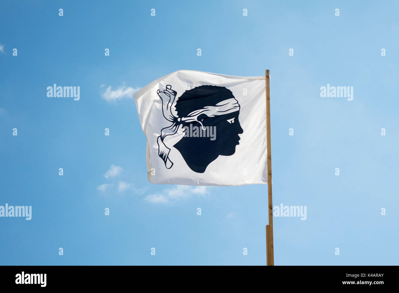 Korsika Flagge Stockfoto