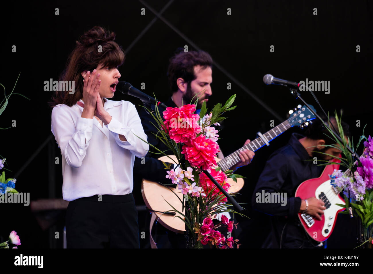 Kiel, Deutschland, 16. Juni 2017 Israelische Indie, Pop Band Lola Marsh Live Auf Der Kieler Woche 2017 Stockfoto