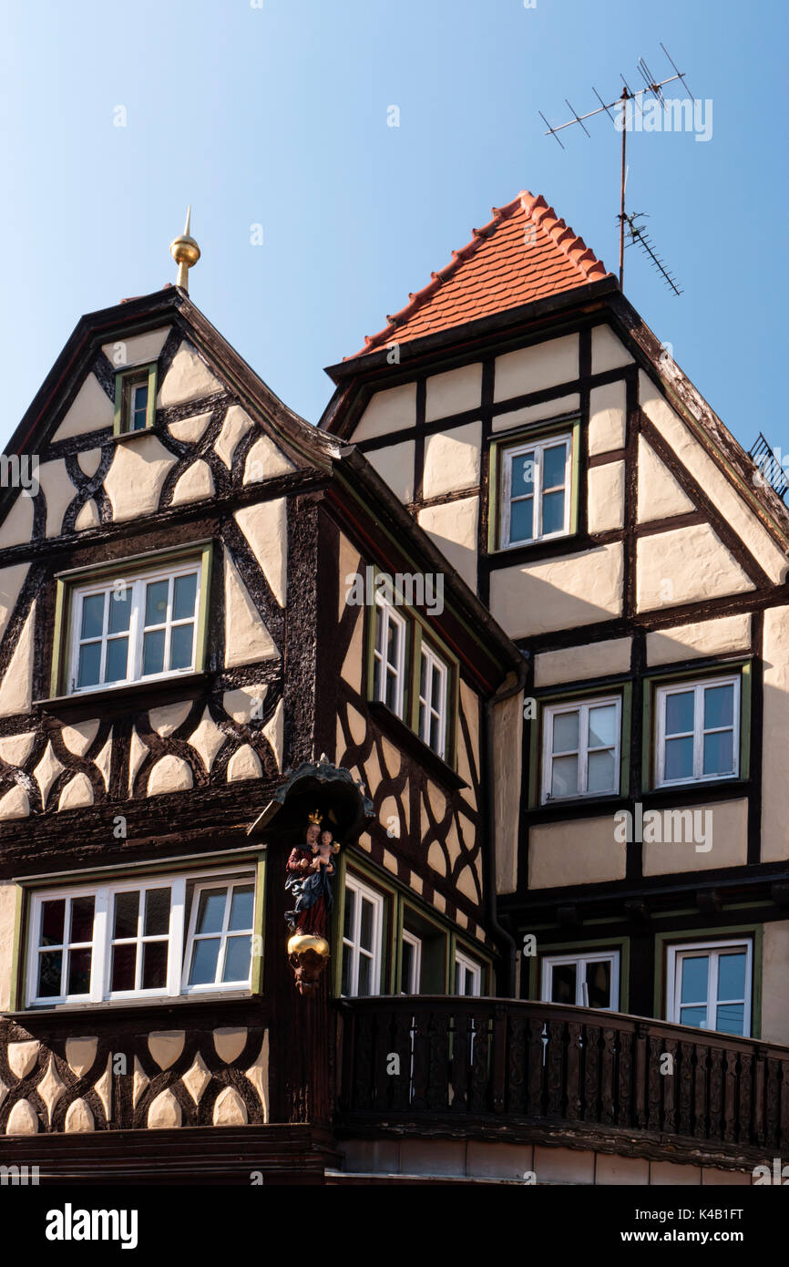 Lohr am Main offiziell Lohr amain ist EINE Stadt im Main, Spessart Bezirk in Unterfranken in Bayern, Deutschland Stockfoto