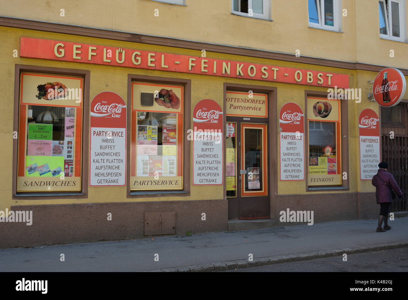 Lebensmittel Geschäft in Wien Stockfoto