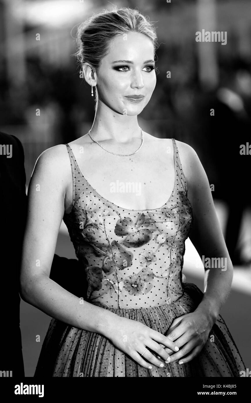 Jennifer Lawrence die Teilnahme an der 'Mutter!' Premiere auf dem 74. Internationalen Filmfestival von Venedig im Palazzo del Cinema am 05. September 2017 in Venedig, Italien Stockfoto