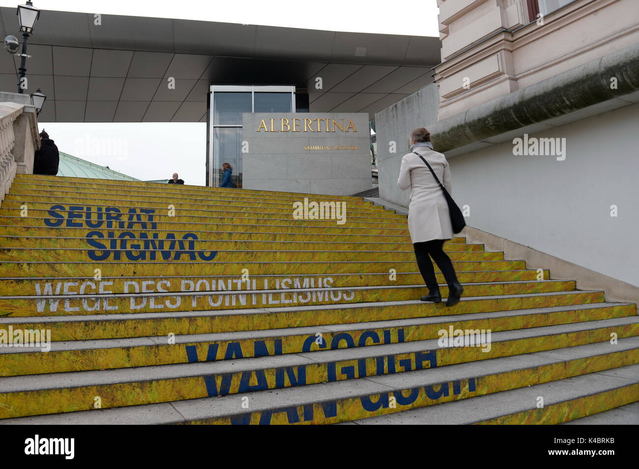 Albertina Museum in Wien Stockfoto