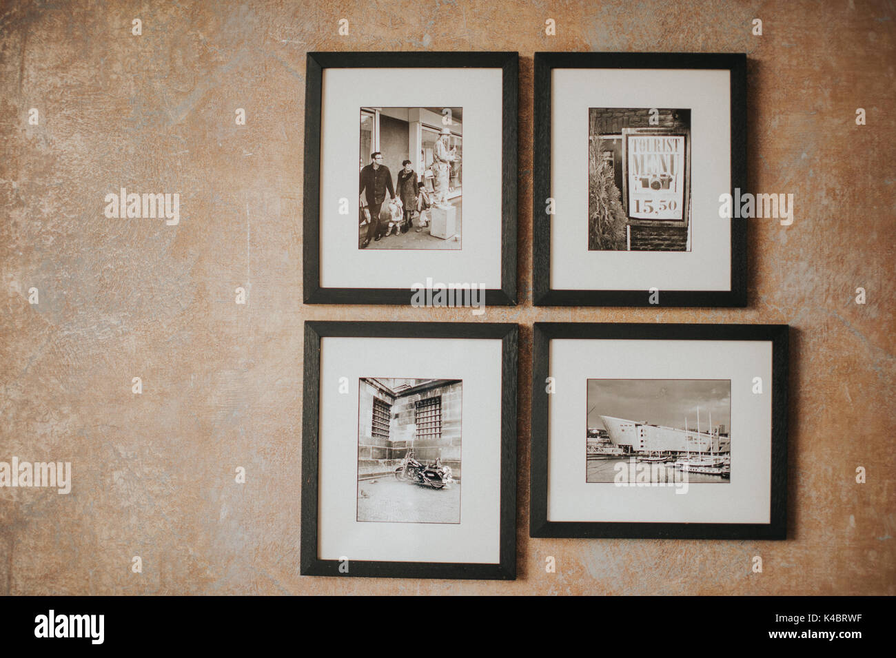 Ein Bild an der Wand. Schlicht und doch elegant. Stockfoto