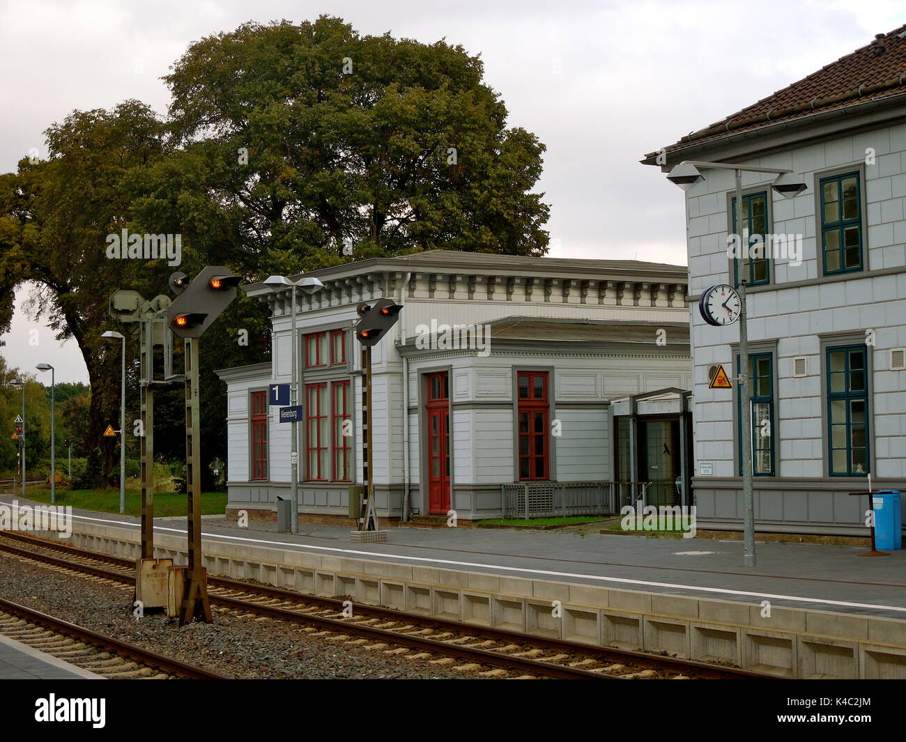 Historischer Bahnhof in Vienenburg, Deutschland Harz Stockfoto