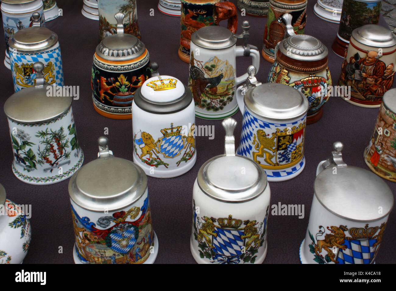 Bierkrüge Stockfoto