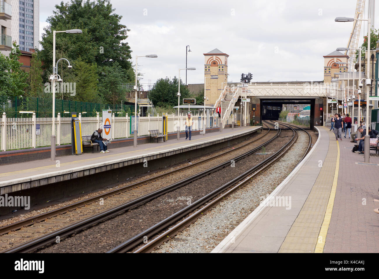 West Brompton S-Bahn Station in London. Stockfoto