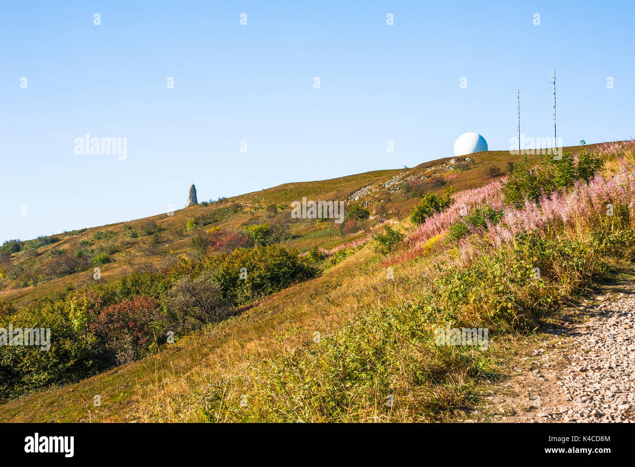 Berg Grand Ballon, Höchster Berg Der Vogesen, Landschaft Der Ballons Des Vosges Naturpark, Elsass, Frankreich Stockfoto