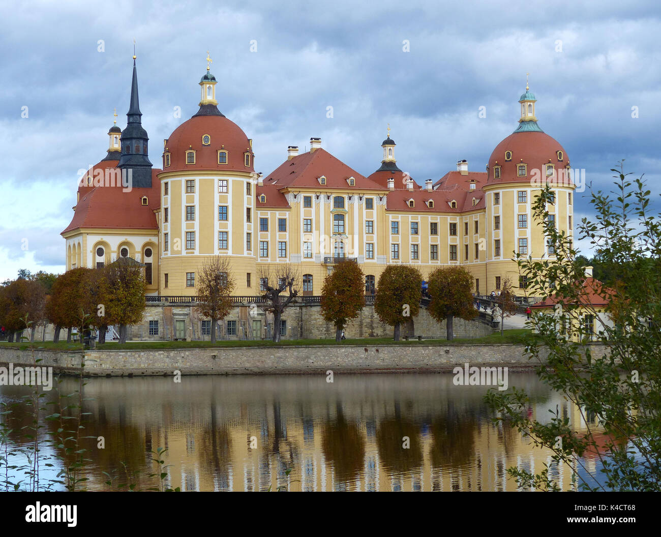 Moritzburg Cstle Bei Dresden, Sachsen, Deutschland Stockfoto