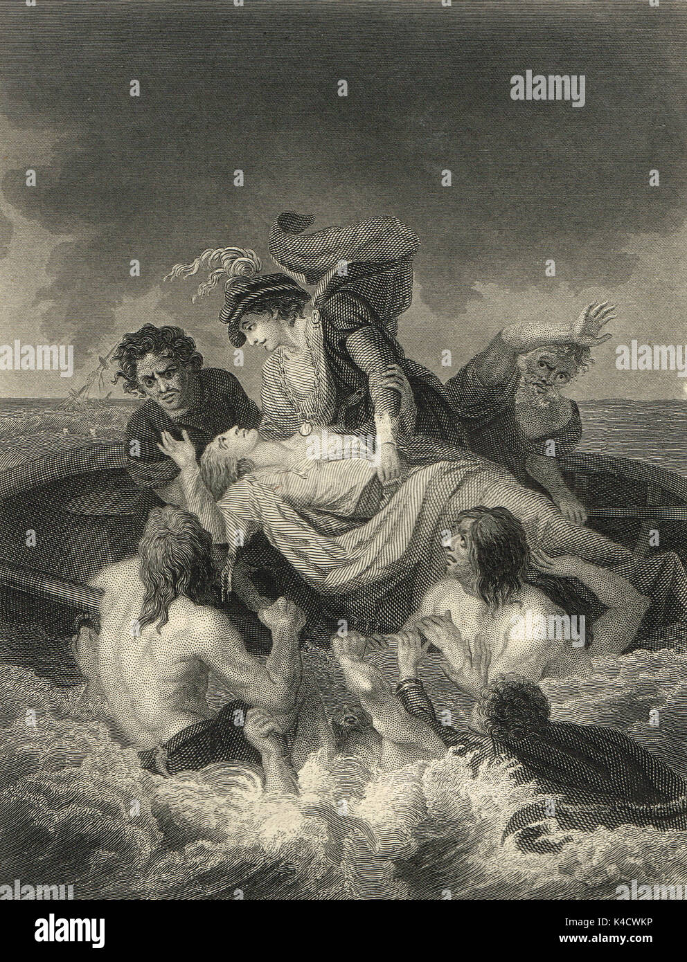 Tod von Prinz William, der Sohn von Heinrich I., 1120 Stockfoto