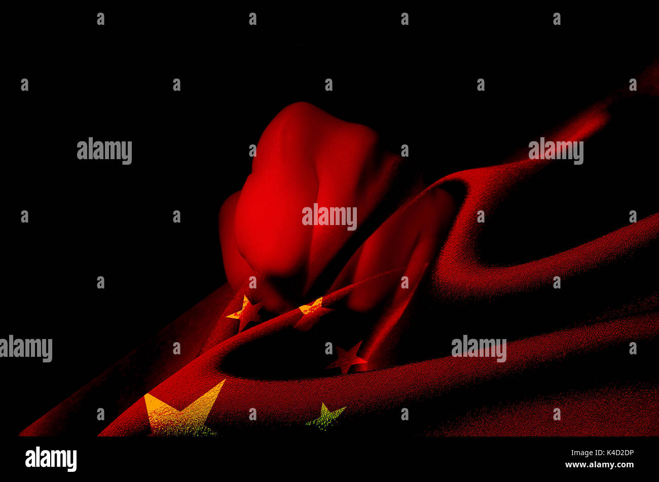 Flagge von china Stockfoto