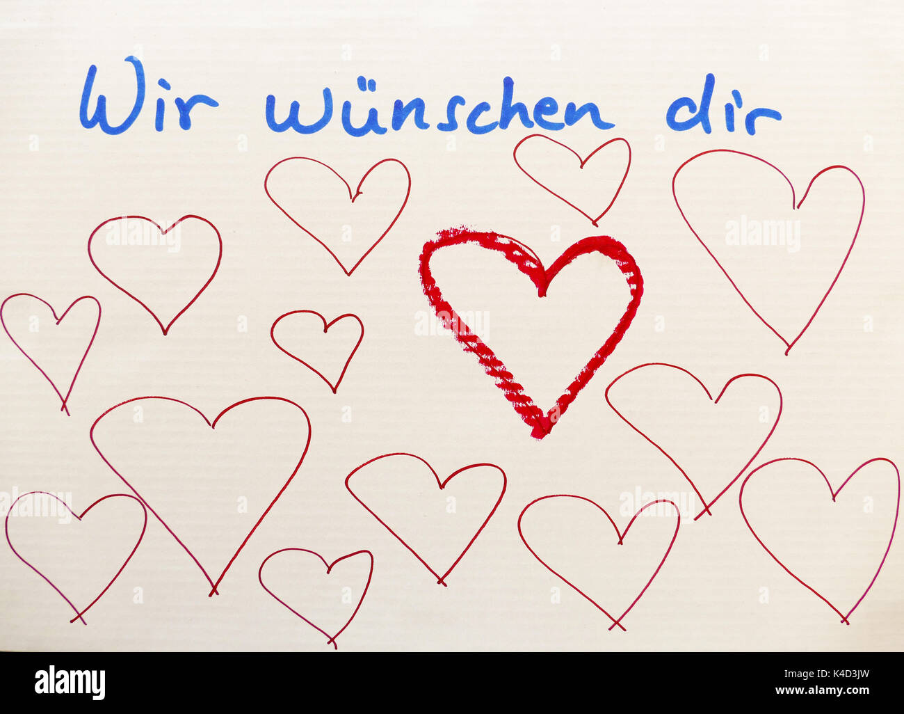Wünsche, die aus dem Herzen Stockfoto Wünsche, die aus dem Herzen Stockfoto