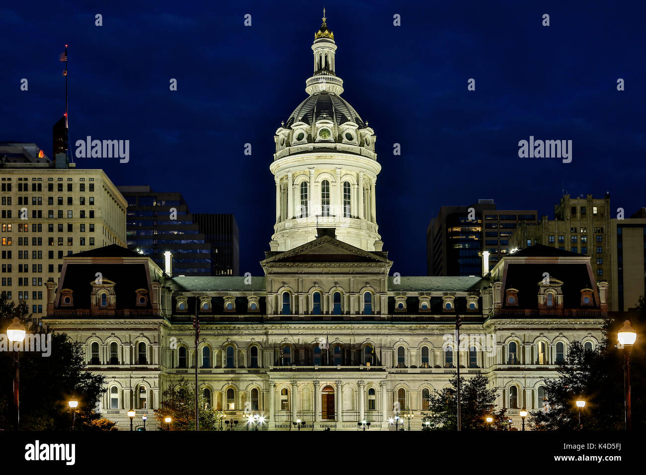 Rathaus, Baltimore, Maryland USA Stockfoto