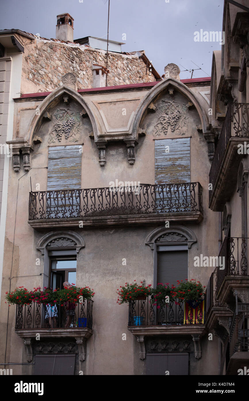 Ripoll, Berg Stadt von ungefähr 10.000 Menschen in den Ausläufern der Pyrenäen gelegen, nördlich von Barcelona, Katalonien Stockfoto