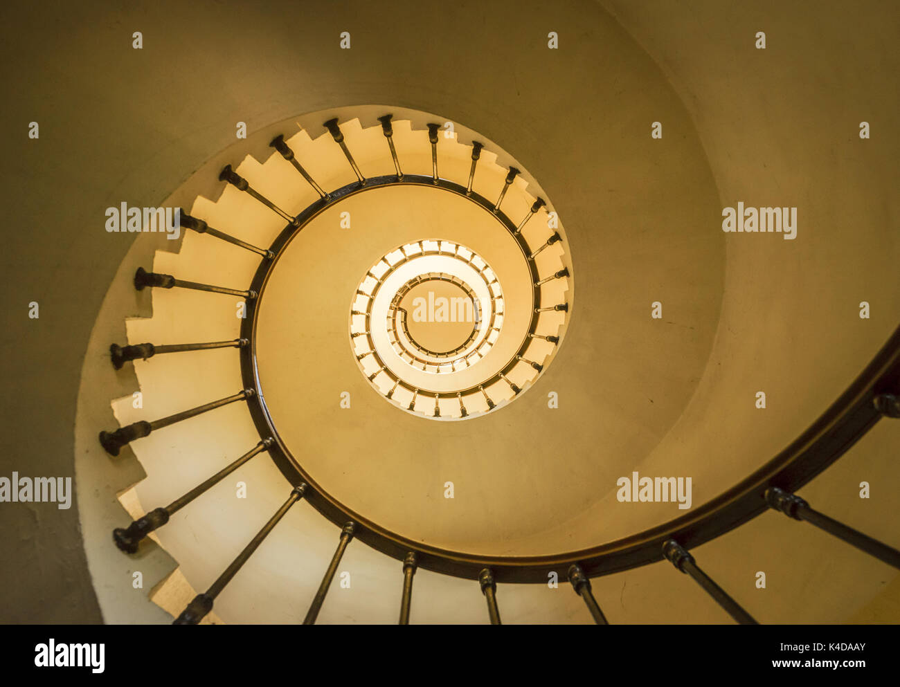Runde Treppe phare de Richard Stockfoto