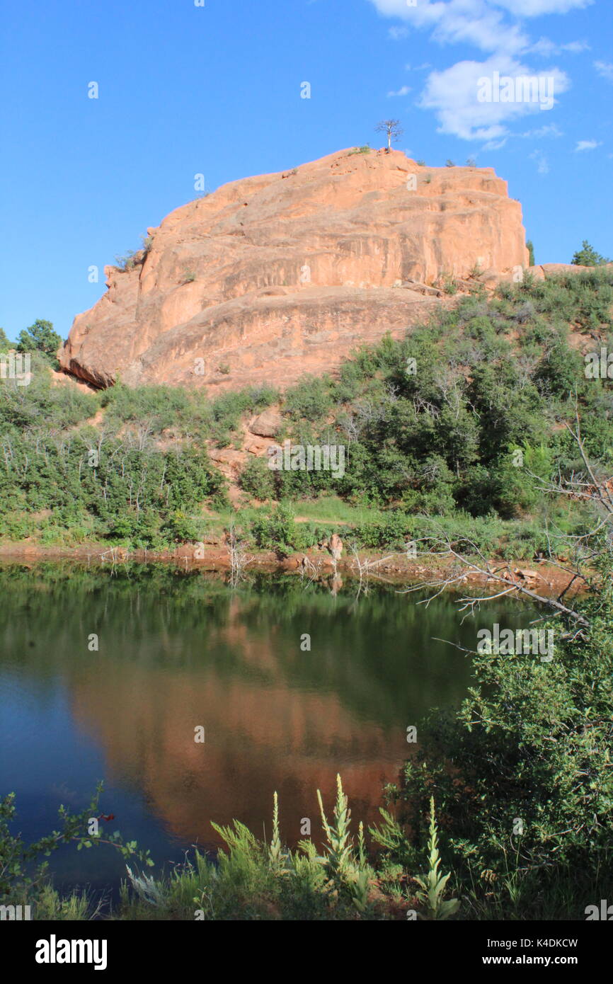 Landschaft in der Red Rock Canyon, Colorado Springs, CO Stockfoto