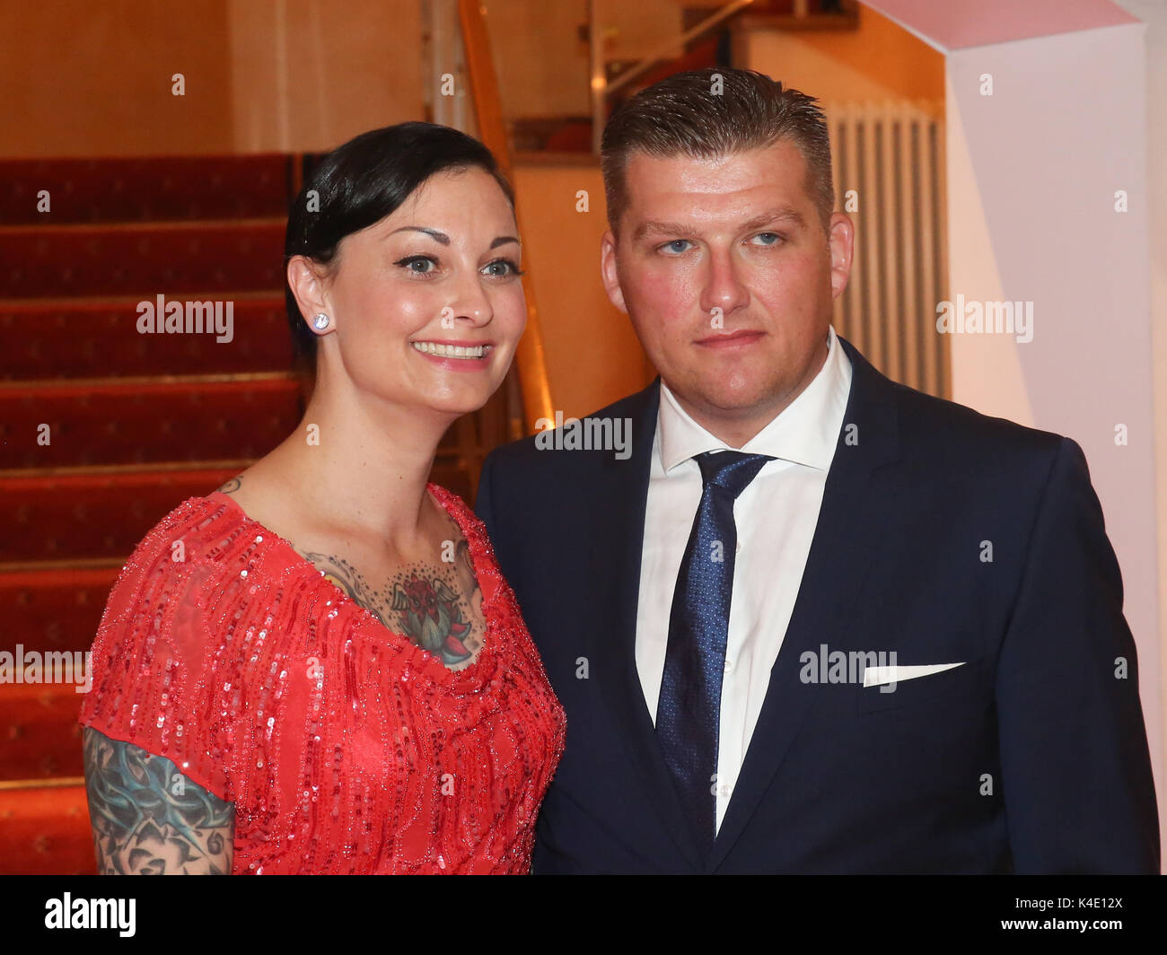 Steve Feige und Lina Van De Mars Stockfoto