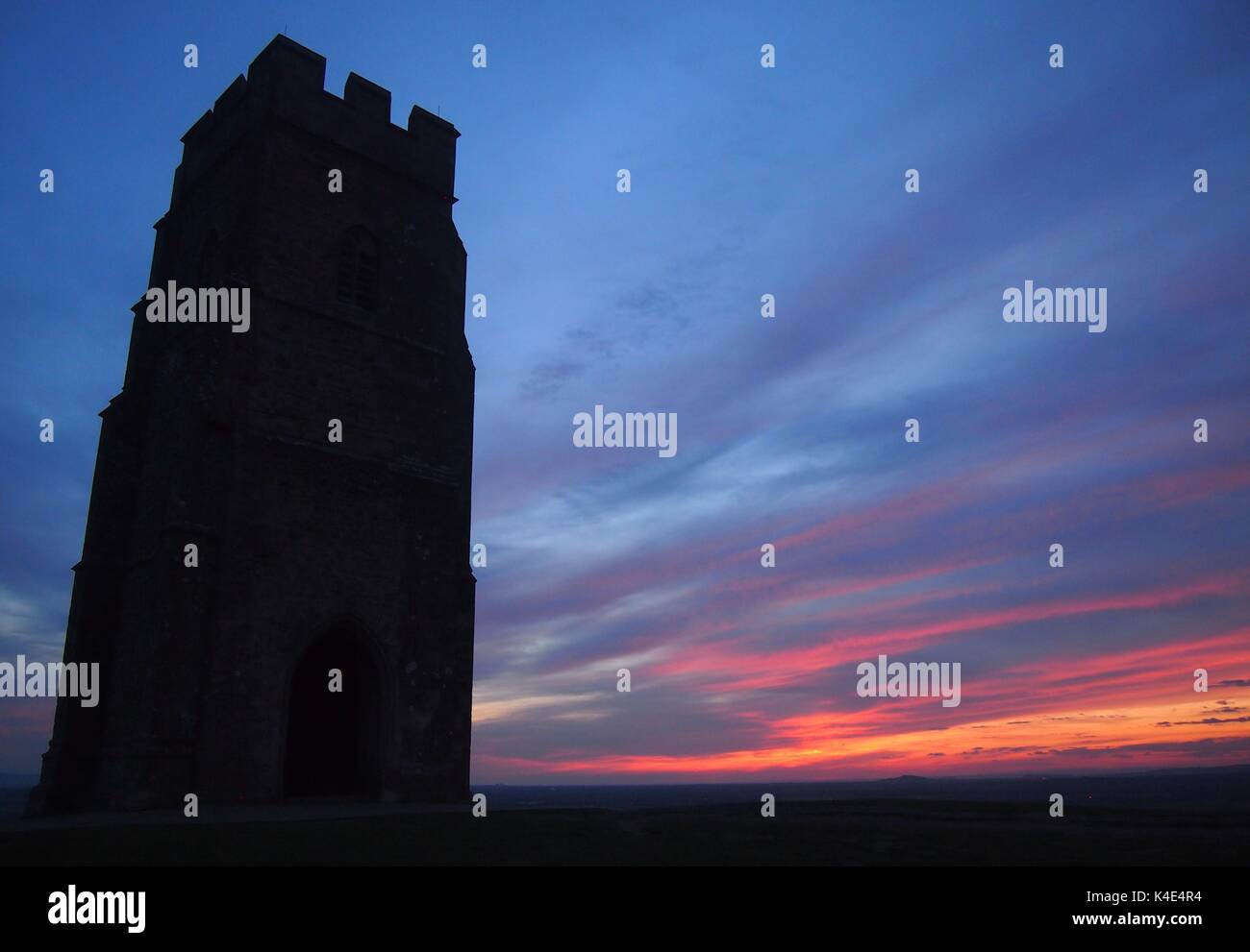 Tor Sonnenuntergang Stockfoto