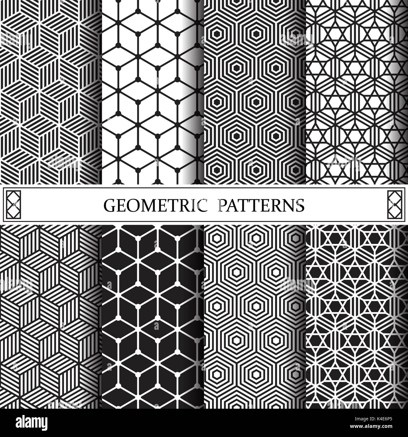 Geometrische vector Pattern, Pattern füllt, Webseite Hintergrund, Oberflächenstrukturen Stockfoto